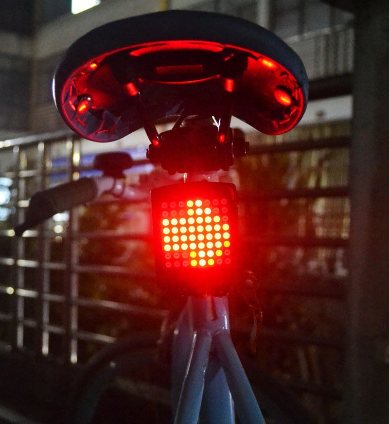 blinker für fahrrad 64 LEDs automatisch Rücklicht Laser