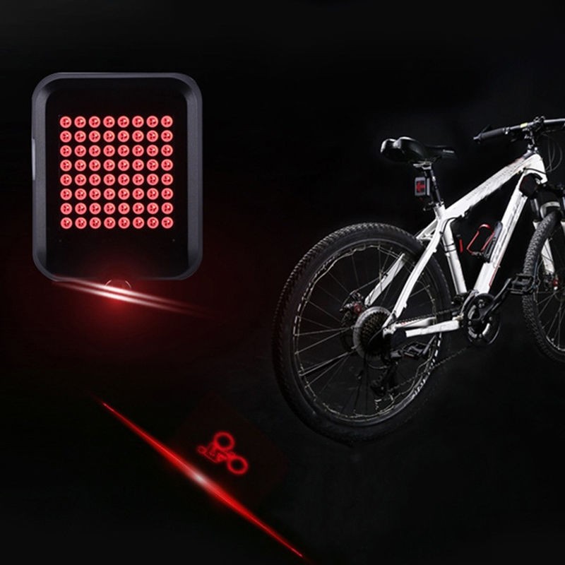 blinker für fahrrad 64 LEDs automatisch Rücklicht Laser