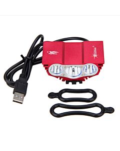 Wasserdichte 3T6 LED Fahrrad-Frontscheinwerferlampe Nachtfahrradlampe