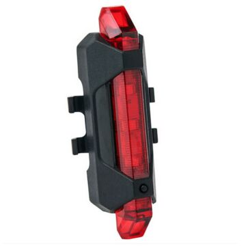 5LEDs USB wiederaufladbares wasserdichtes Mountainbike Rücklicht