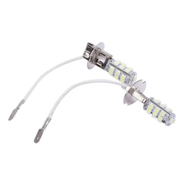 2PCS Auto LED Nebelscheinwerfer, H3 3528 Autobirnen, 12V 50W 6000K Auto Nebelscheinwerfer