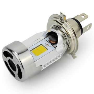 H4 Motorrad Glühbirnen, 2PCS 20W COB 2000LM Motorrad weiße Scheinwerferlampe