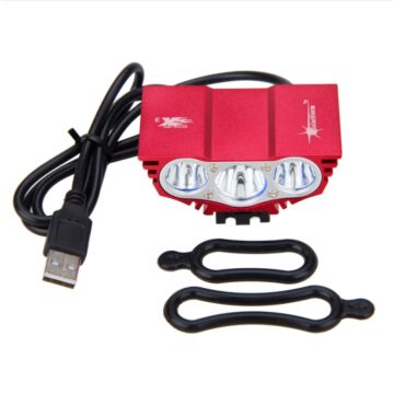 Wasserdichte 3T6 LED Fahrrad-Frontscheinwerferlampe Nachtfahrradlampe