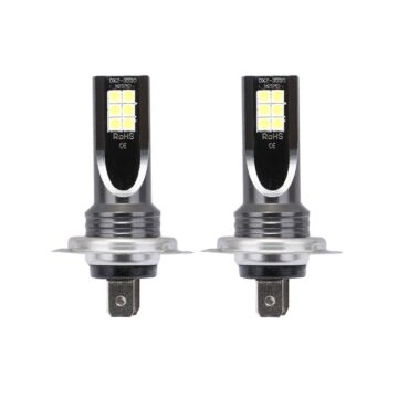 H7 Auto LED Scheinwerfer, 2PCS 12V-24V 6000K 48W Auto Nebelbirnen