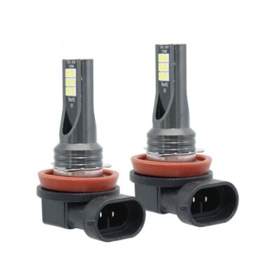 H8 H9 H1 9005 9006 HB3 HB4 H7 H3 Auto-Nebelscheinwerfer mit 3030 Chips, 2PCS 12V 6000K Auto-Nebelscheinwerfer