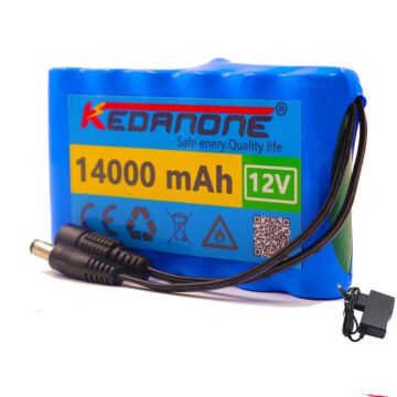 18650 12V 14000mAh Li-Ion Akku  Für Lampe, Monitor, Lautsprecher(1 Stück)