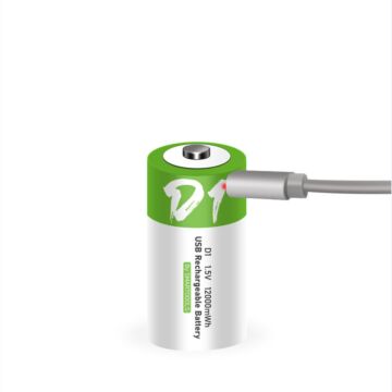 D Größe 12000 mWh Lithium-Ionen-USB-Akku mit USB-Ladeanschluss