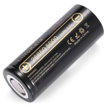 LiitoKala Lii-50A 26650 5000mAh 50A Lithium-Akku (1 Stück)