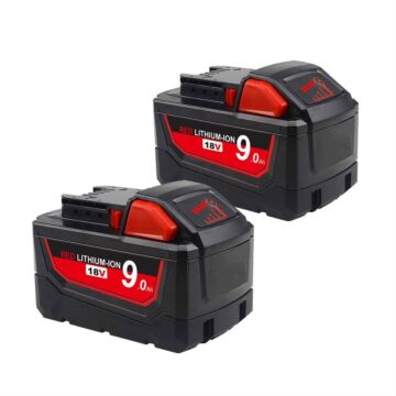 18V 9000mAh M18 XC Li-Ion Ersatzakku Kompatibel mit 48-11-1815 M18B2 (1 Stück)