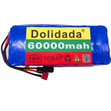 36V 10S4P 60Ah 500W Hochleistungsakku für Elektrofahrrad BMS (1 Stück)