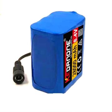 8.4 V 28000 mAh 6 x 18650 Li Ion Akku für Fahrrad Fahrradlicht (1 Stück)