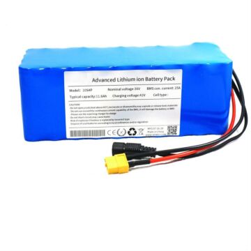 36V 11.6Ah 10S4P 18650 Lithium-Akku für Elektrofahrrad mit 25A BMS (1 Stück)