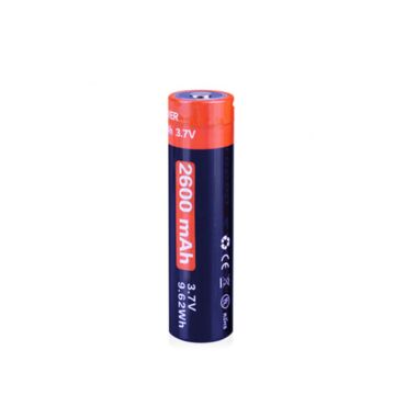 18650 3.7V 2200mAh 2600mAh USB Li-Ion Akku mit Ladeanschluss (1 Stück)