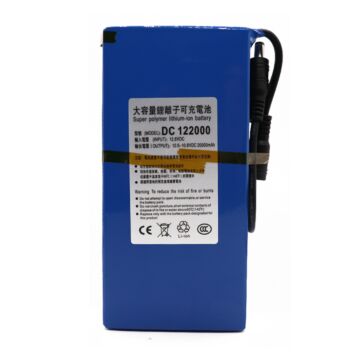 12V 20000mAh Li-Ion Akku für LED Licht CCTV Monitor, Backup Akku (1 Stück)