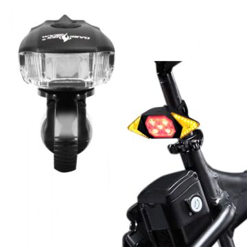 Fahrradlicht und Rücklicht Set, Smart Sensor 400 Lumen Fahrrad Frontlicht, Blinker Rücklicht, USB Fahrrad aufladbar