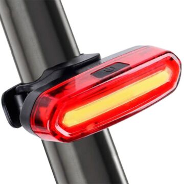 Fahrrad Rücklicht, 4 Modi COB LED USB wiederaufladbares Licht, MTB Sicherheitswarnung Fahrrad Rücklicht