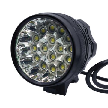 40000 Lumen 16 * T6 LED Fahrrad Frontscheinwerfer Mountainbike Licht mit 6 * 18650 Akku