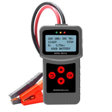 12V MICRO-200 PRO Autobatterietester, mehrsprachiger digitaler AGM EFB Gel Automotive Load Batteriesystem-Analysator