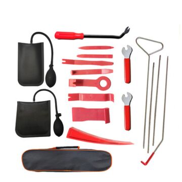 Fahrzeugtür Entriegelungswerkzeuge, 18 teiliges Anti Lost Kit für Autotürfenster, Grabber mit langer Reichweite, Luftpumpen Luftkeil