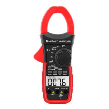 HoldPeak Digitale Stromzange HP-570C-APP 1000A AC/DC Strom Spannung Kapazität Temperatur Multimeter Tester