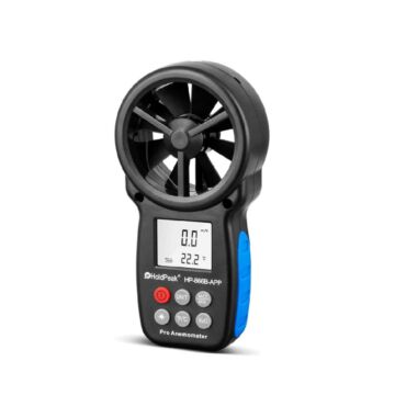 HoldPeak HP-866B-APP Digitaler Anemometer 0.3~30m/s Mit Mobile APP Windgeschwindigkeitsmessung Temperaturtester Tools