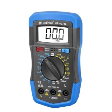HoldPeak HP-4070L Kapazitätsmultimeter Digitales Induktivitäts LCD Messgerät HFE Test mit Hintergrundbeleuchtung Induktivität LCR Messgerät Reparaturwerkzeug