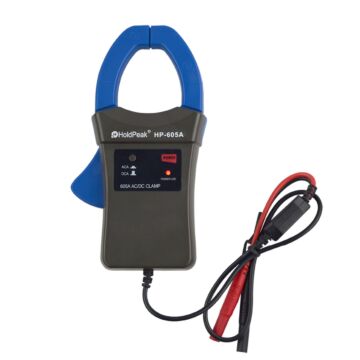 HoldPeak HP-605A Zangenadapter 600A AC/DC Strom Power LED 45mm Backenkaliber Digitales Zangenmultimeter