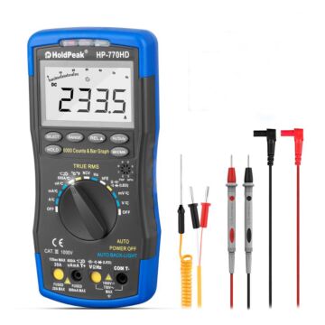 HoldPeak HP-770 HD Autorange Digitalmultimeter True RMS AC/DC Spannung Frequenz Elektrowerkzeugtester hfe ncv Multimeter