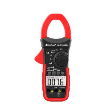 HoldPeak HP-570C APP Digitales Zangenmessgerät 4000 zählt 1000A AC Strom Spannung Kapazität Multimeter Tester