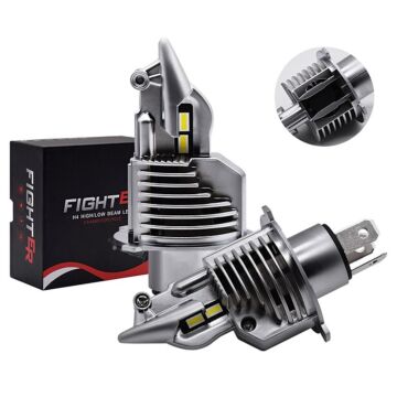 H4 Autoscheinwerfer Led-Birnen, 2PCS 72W 12V 24V 6000K 8000LM Auto Motorradscheinwerfer