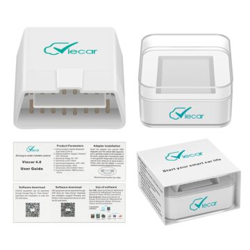 Viecar ELM327 V1.5 BT4.0 OBD2 Scanner Auto Diagnostisches Werkzeug Kompatibel mit Android/IOS