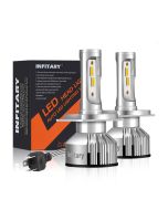 Infitary V3 Autoscheinwerfer, H4 H7 H11 H1 Autobirne, 2PCS 12000LM 72W 6500K 3000K 4500K Autolicht, Motorradscheinwerfer