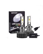 Infitary Autoscheinwerfer, H1 H8 H11 9005 9012 9006 H4 Autobirne, 2PCS 72W 10000LM 3000K 4300K 6500K 3 Farben ändernde Autolichter