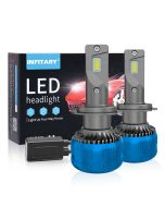 Infitary Auto LED Scheinwerfer, H1 H3 H11 H13 880 9005 9006 HB4 Autolampen, 2PCS 6500K 155W 32000LM Auto Light