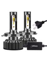 Infitary A6 Autoscheinwerfer, H1 H3 H11 H13 H7 Autobirne, 2PCS 72W 14000Lm 3000K 4500K 6500K Farbwechsel Auto Nebelscheinwerfer