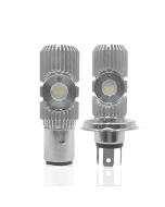 H4 BA20D Motorrad LED Scheinwerfer Glühbirnen, 2PCS 18W 1500LM für Motorrad