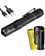 Nitecore MH12 V2 Taschenlampe, 1200 Lumen, USB-C wiederverwendbar, inklusive 5000Mah 21700 Akku