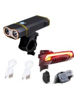 Meilan X5 LED Fahrrad Rücklicht, Blinker Laser Bremslicht, Fernbedienung, USB  wiederaufladbar, Wasserdicht